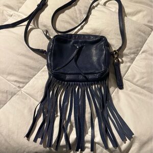 Lucky Brand Boho Fringe Leather 
Crossbody Purse